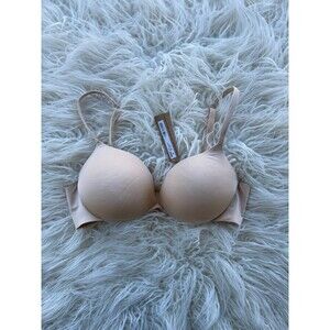Skims Ultimate Collection Pushup Plunge Bra Sand Size 34C